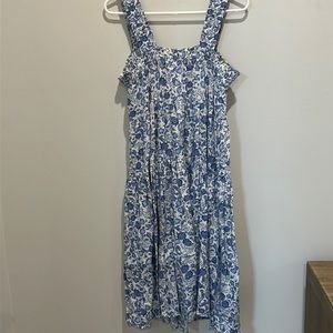 Old Navy- Blue Floral Print Dress